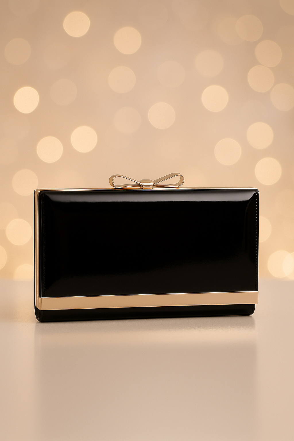 Midnight Bow Clutch