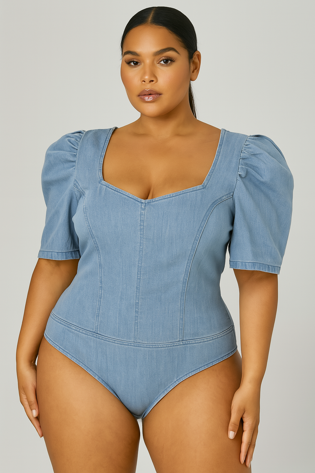 Denim Doll Bodysuit
