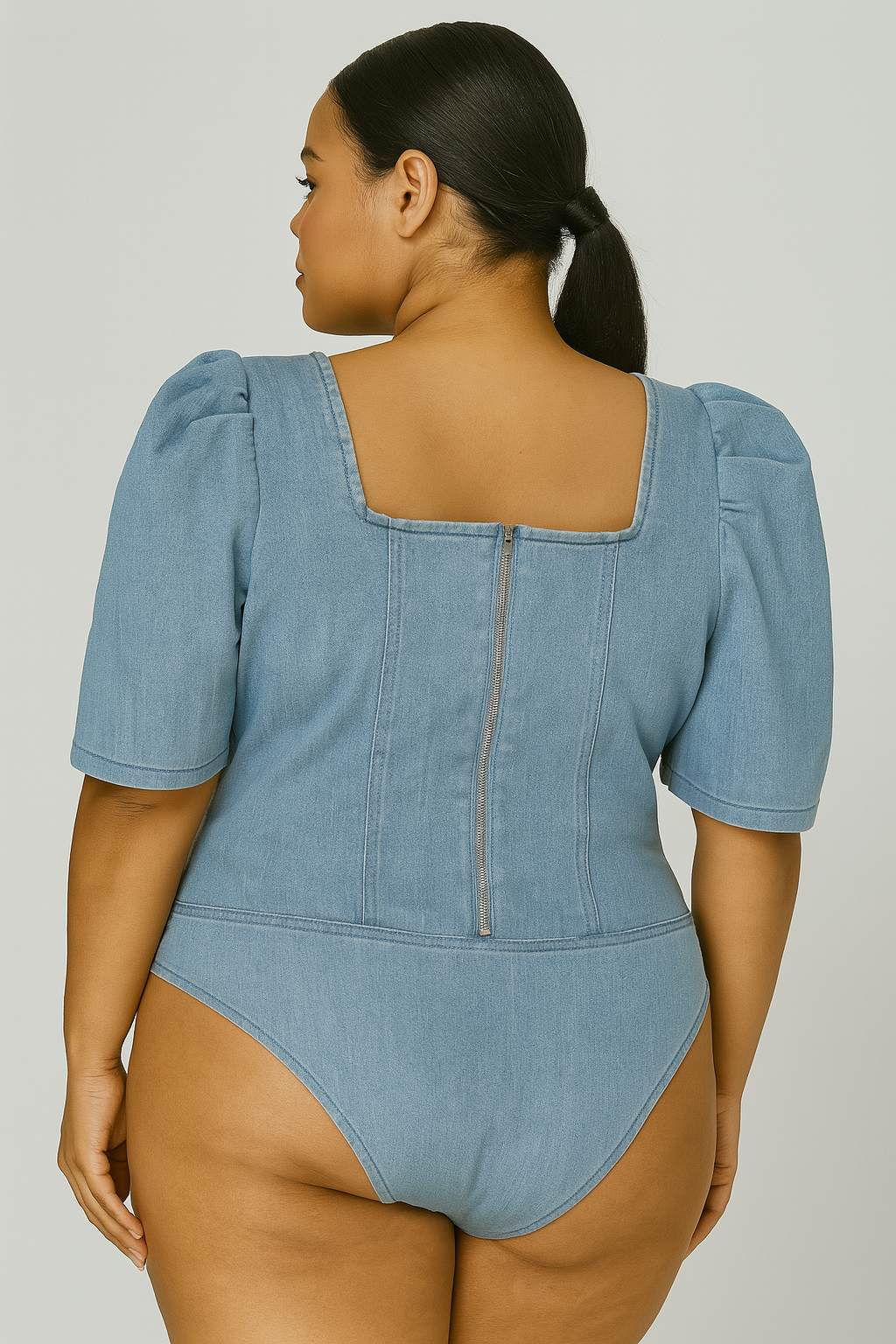 Denim Doll Bodysuit