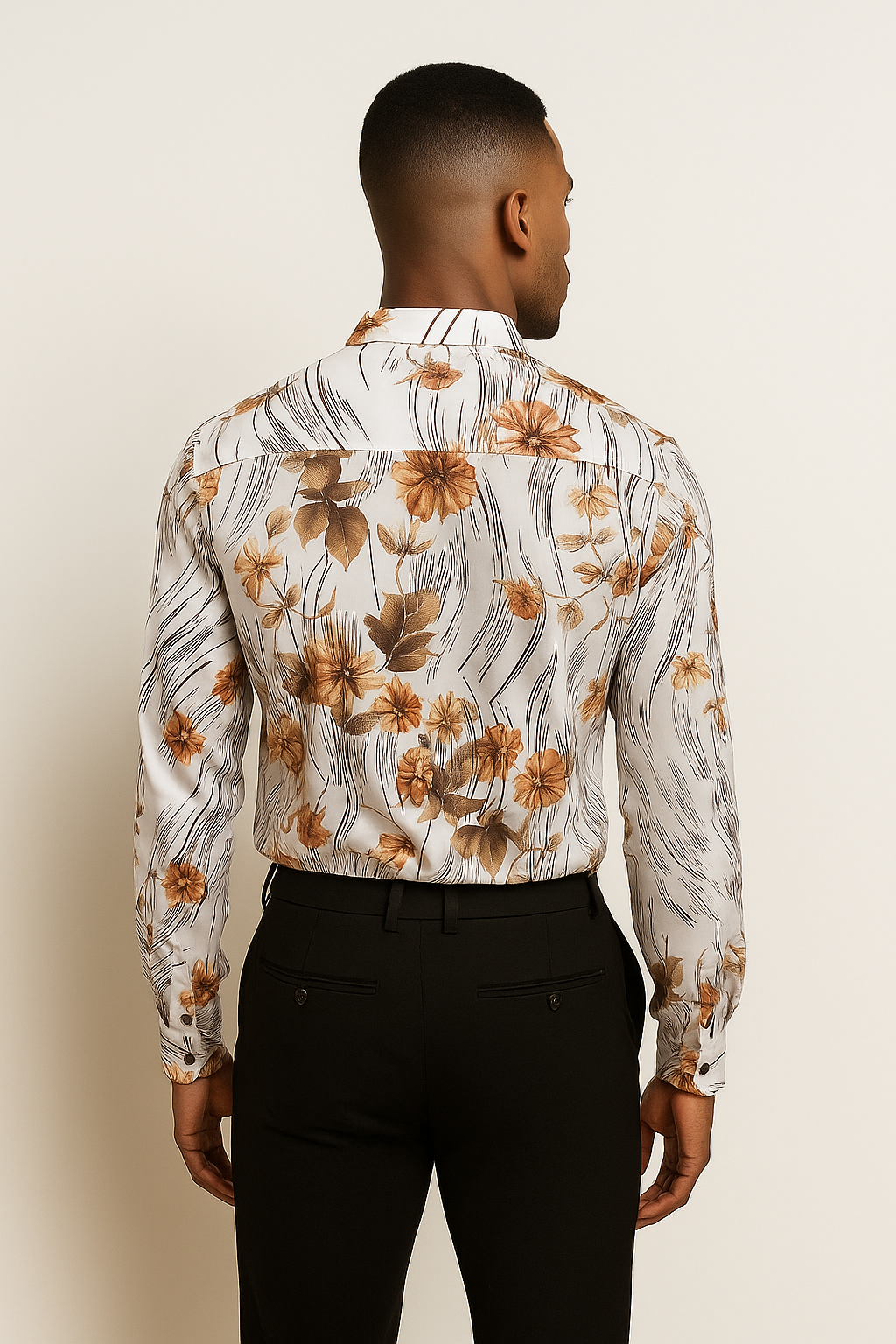 Mens Floral Button Up