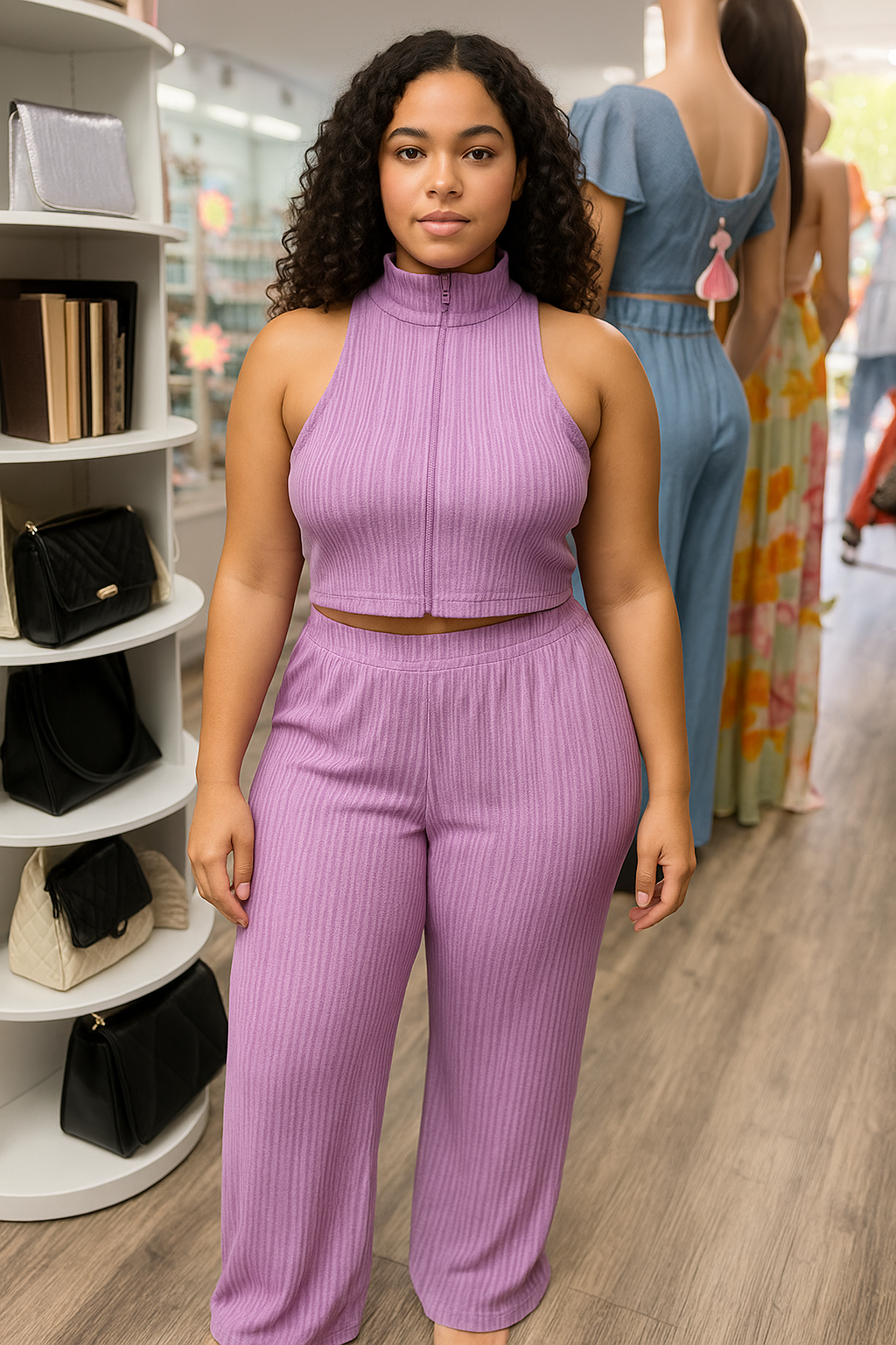 2 Piece Purple Set